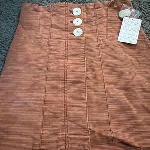 NWT ..Free people high waisted pencil skirt